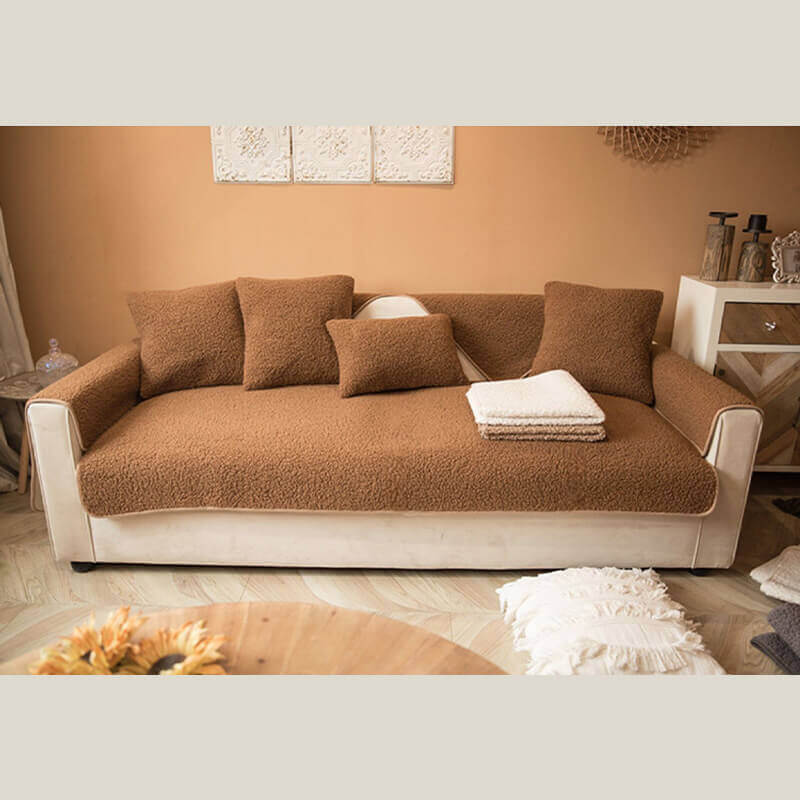 Ultrasoft Teddy-Fleece Warm Rutschfeste Couchbezug 90x160 cm | Brehn