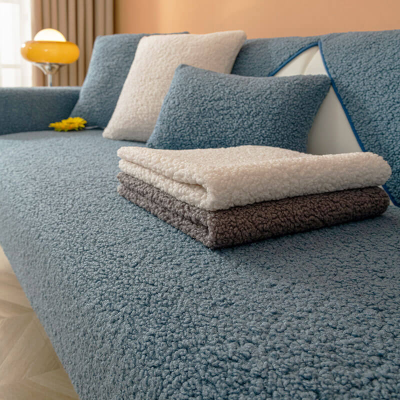 Ultrasoft Teddy-Fleece Warm Rutschfeste Couchbezug 90x160 cm | Brehn