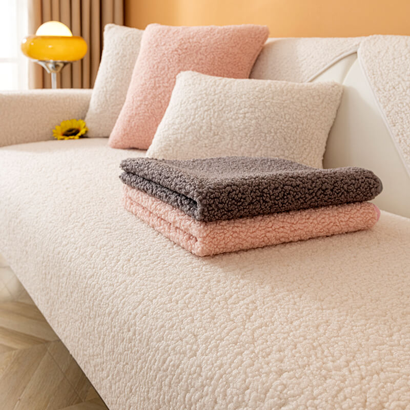 Ultrasoft Teddy-Fleece Warm Rutschfeste Couchbezug 90x160 cm | Brehn