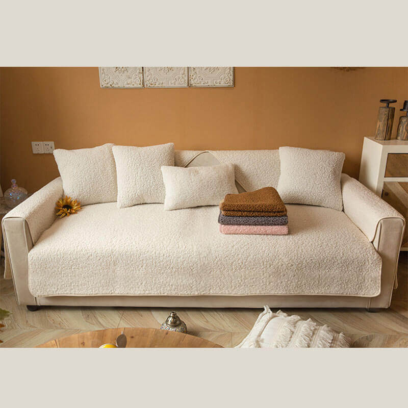 Ultrasoft Teddy-Fleece Warm Rutschfeste Couchbezug 90x160 cm | Brehn
