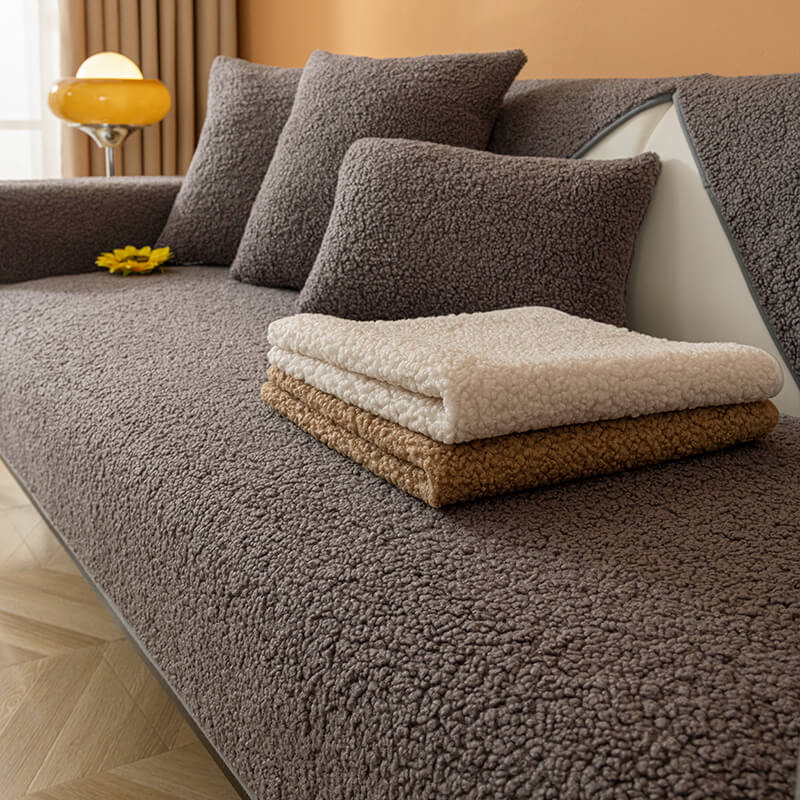 Ultrasoft Teddy-Fleece Warm Rutschfeste Couchbezug 90x160 cm | Brehn