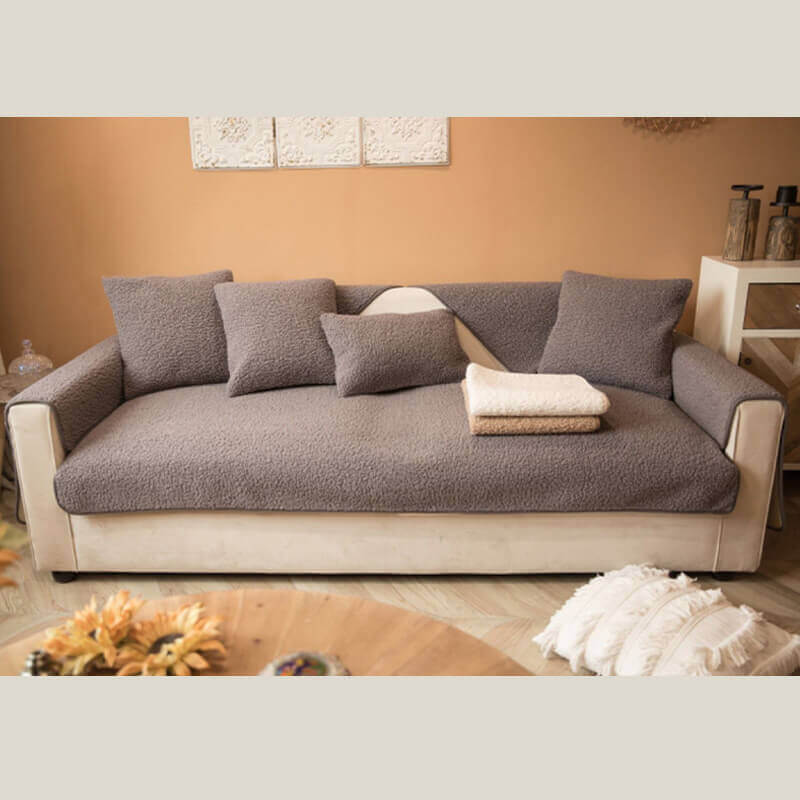 Ultrasoft Teddy-Fleece Warm Rutschfeste Couchbezug 90x160 cm | Brehn