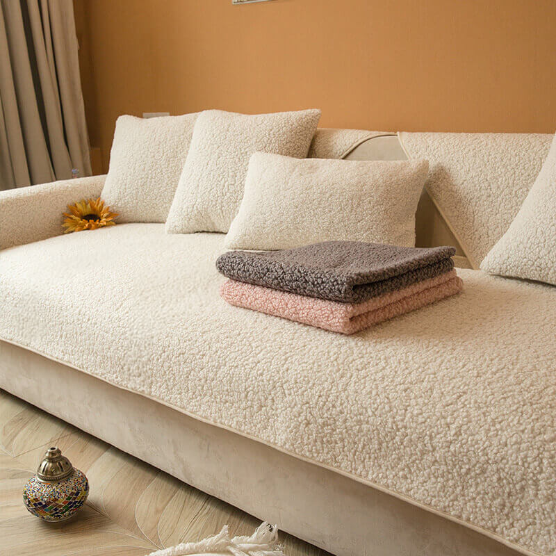 Ultrasoft Teddy-Fleece Warm Rutschfeste Couchbezug 90x160 cm | Brehn