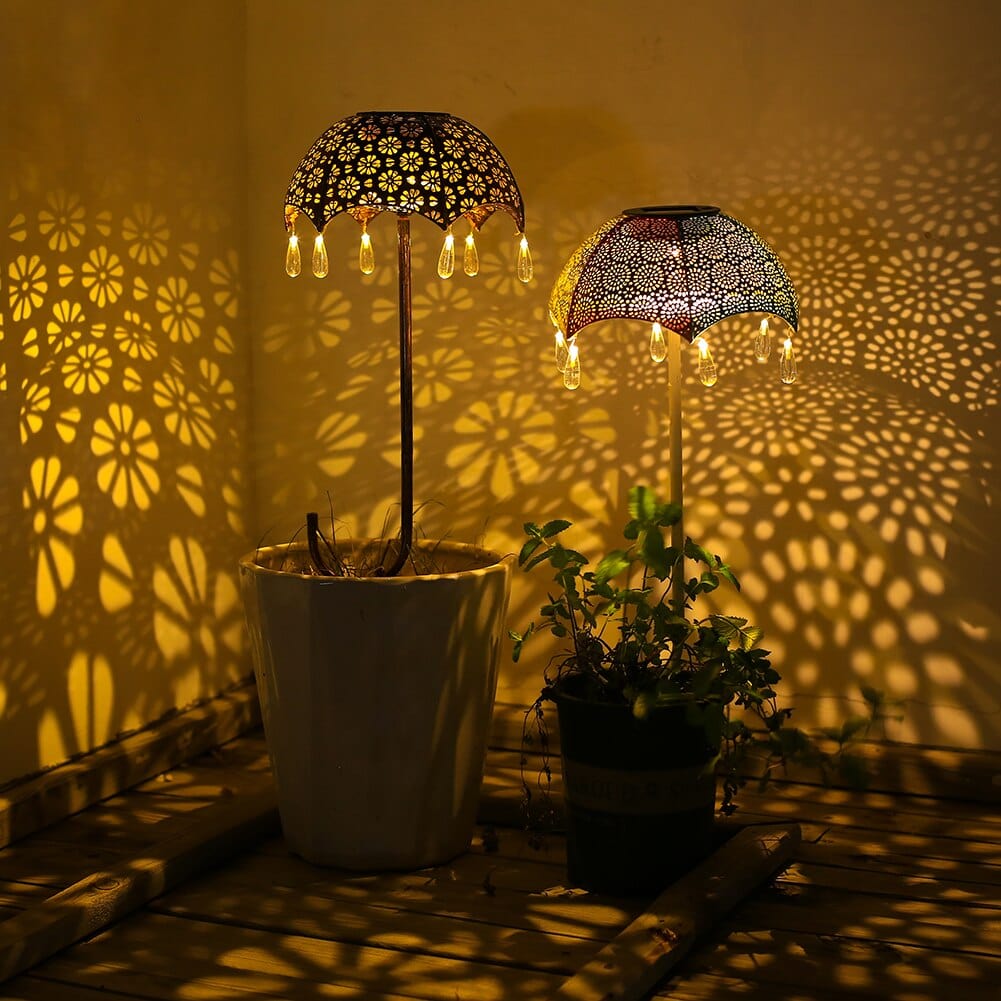 Sonnenschirm Solar Gartenlichter | Brehn