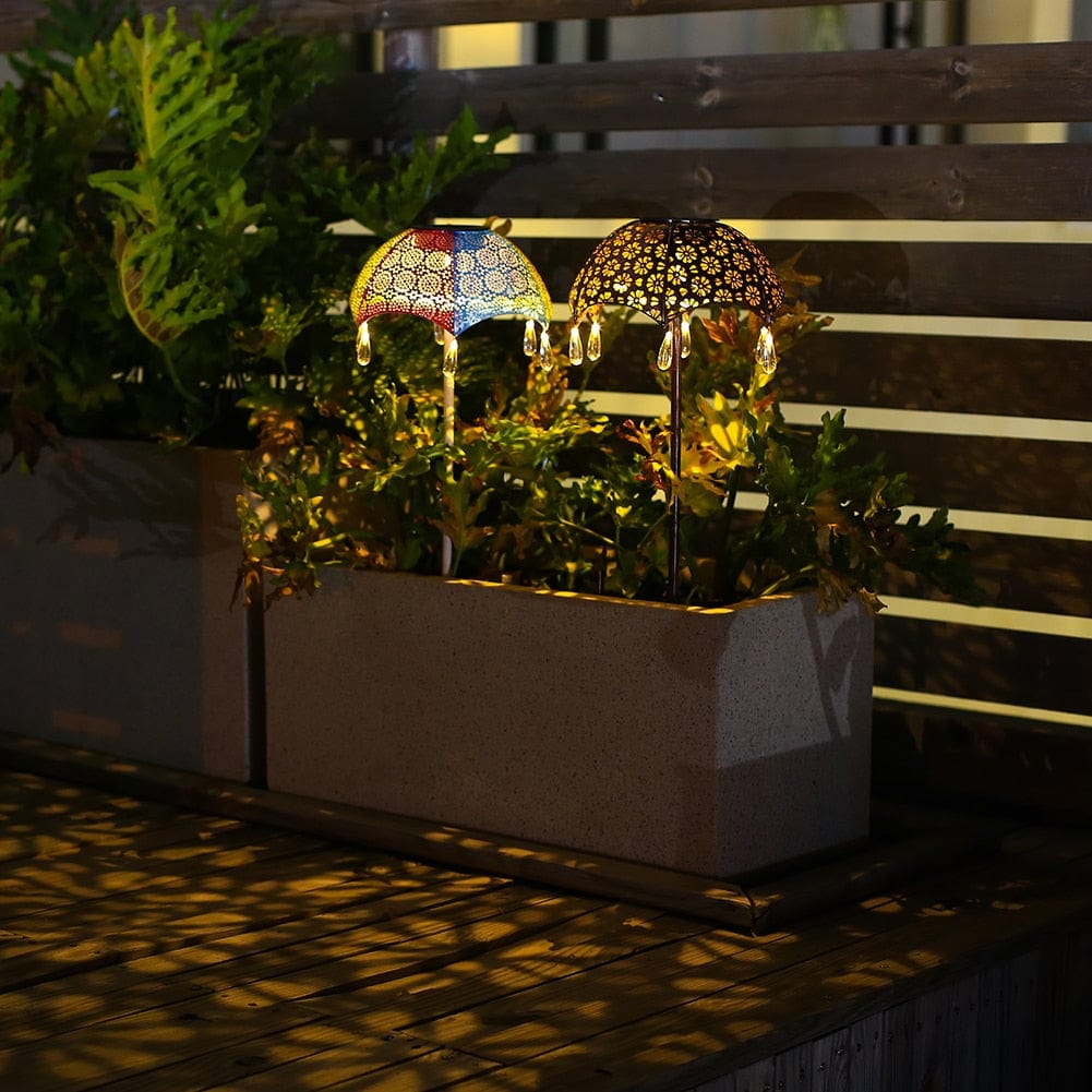 Sonnenschirm Solar Gartenlichter | Brehn