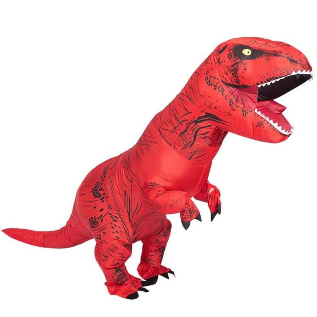 DinoBlast Aufblasbares T-Rex Kostüm – Gigantischer Unisex Verkleidung Anzug | Brehn