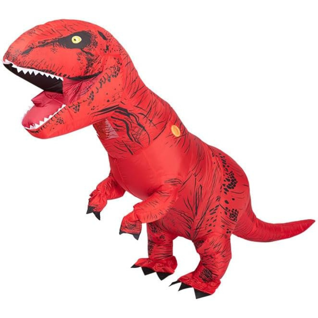 DinoBlast Aufblasbares T-Rex Kostüm – Gigantischer Unisex Verkleidung Anzug | Brehn