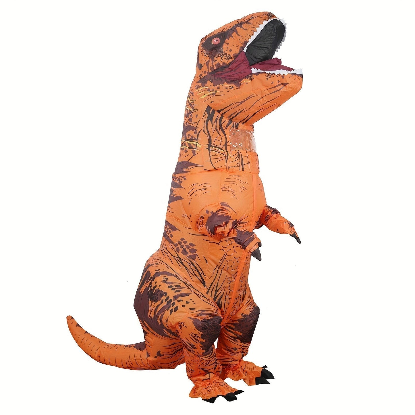 DinoKing Aufblasbares T-Rex Kostüm – Gigantischer Unisex-Anzug mit Ventilator | Brehn