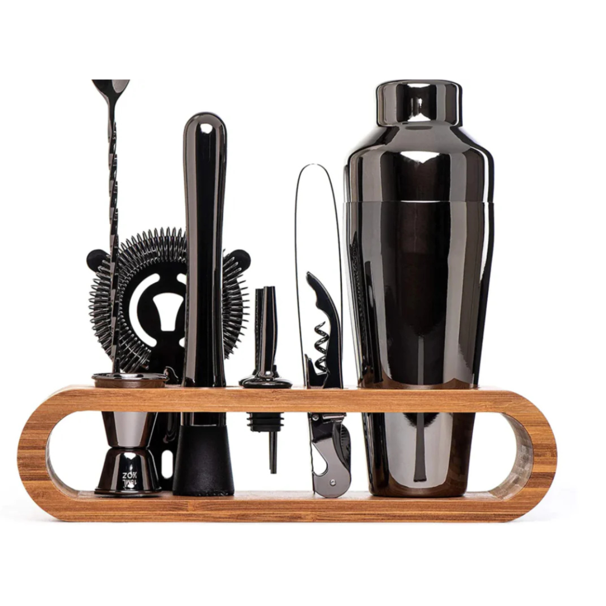 Cocktail-Shaker-Set aus Edelstahl – 10-teiliges Premium-Barkeeper-Set | Ideal für Mischgetränke und Partys | Brehn