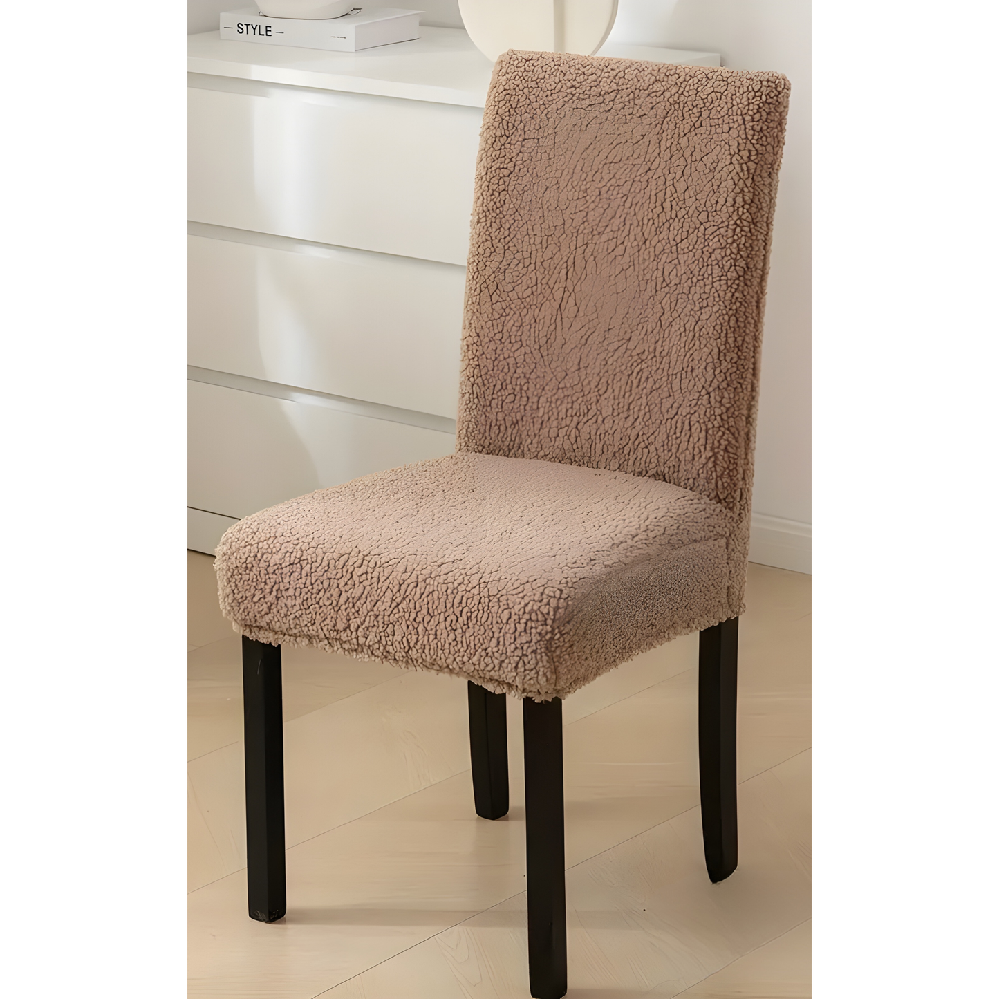 SherpaFit Stuhlbezug - Bequemer elastischer Sherpa Esszimmerstuhlbezug | Brehn