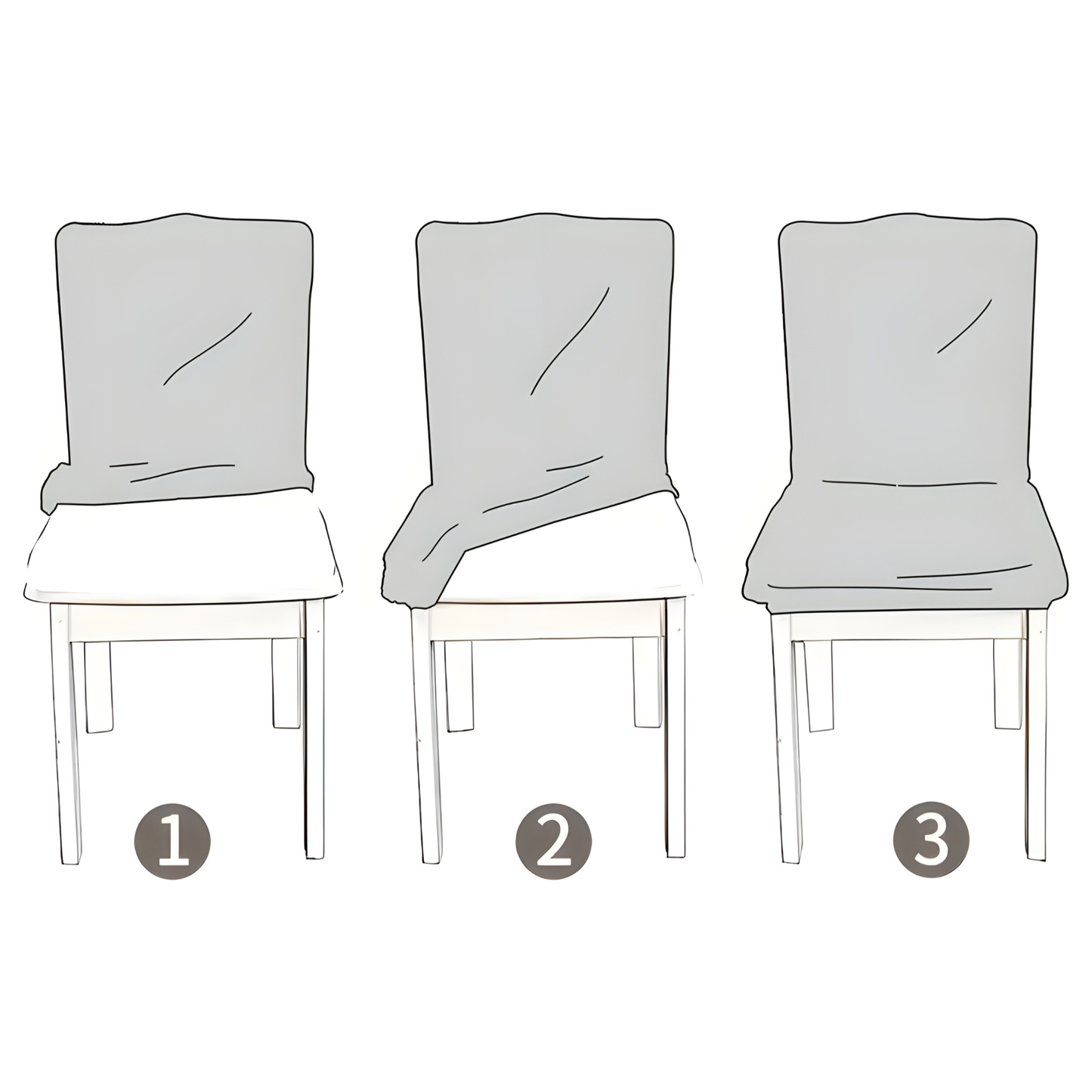 SherpaFit Stuhlbezug - Bequemer elastischer Sherpa Esszimmerstuhlbezug | Brehn