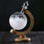 Brehn | Sturmglas Wettervorhersage Flasche Kristall Schreibtisch Barometer mit Holzsockel