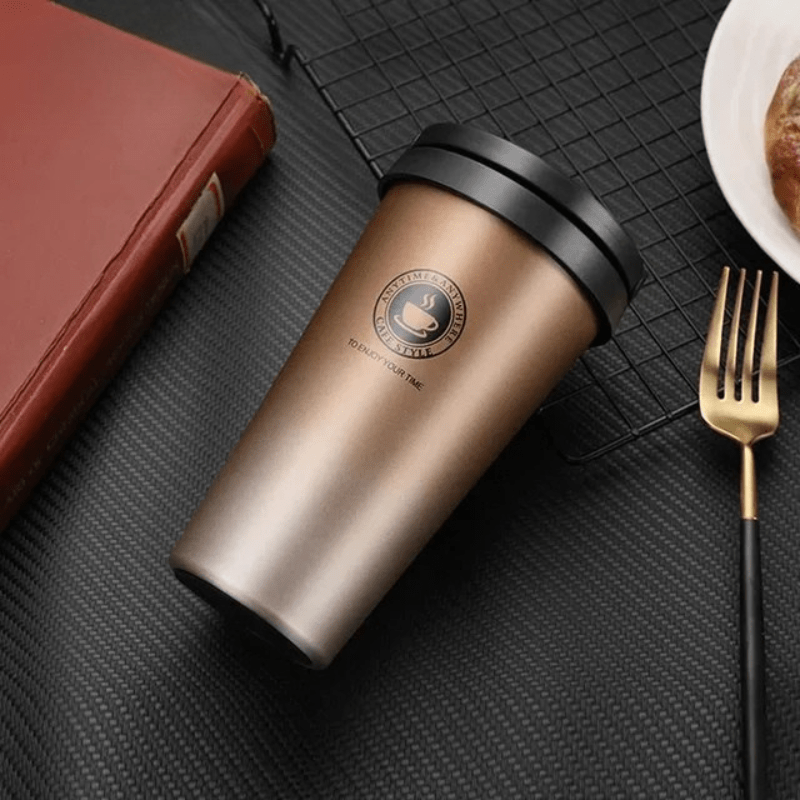 Isolierter Edelstahl-Reisebecher | 500 ml, auslaufsicher und doppelwandig
