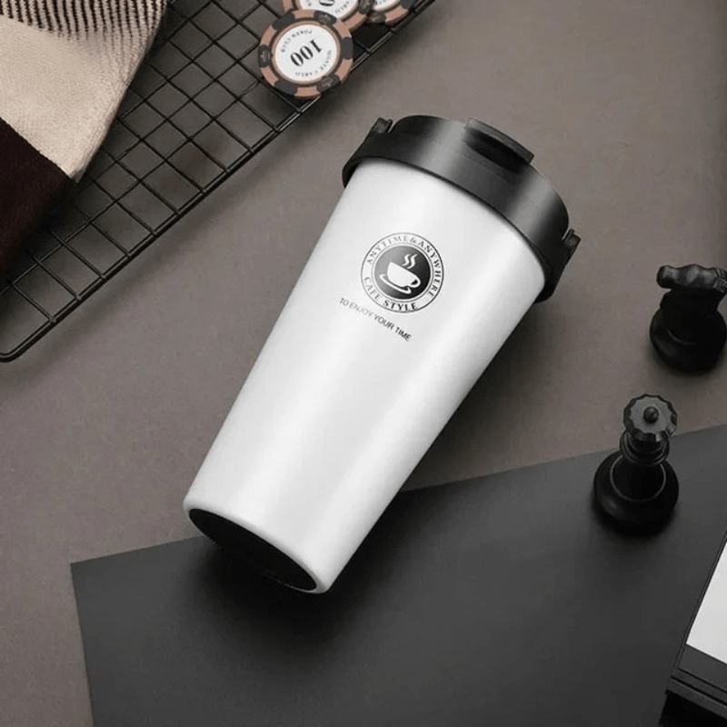 Isolierter Edelstahl-Reisebecher | 500 ml, auslaufsicher und doppelwandig