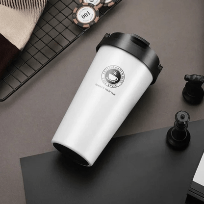Isolierter Edelstahl-Reisebecher | 500 ml, auslaufsicher und doppelwandig