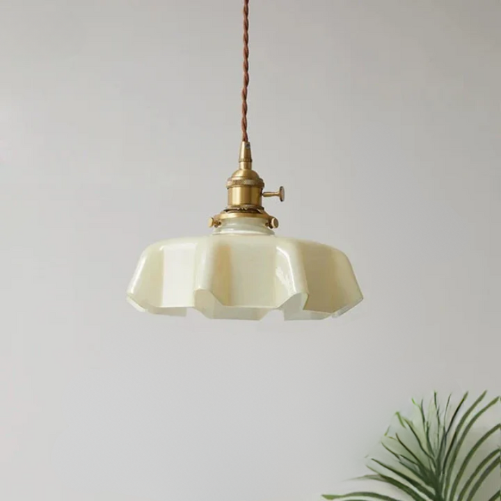 Messing Hängeleuchte im Französischen Design – Elegante Deckenlampe für Wohnzimmer | Brehn