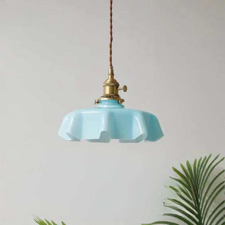 Messing Hängeleuchte im Französischen Design – Elegante Deckenlampe für Wohnzimmer | Brehn