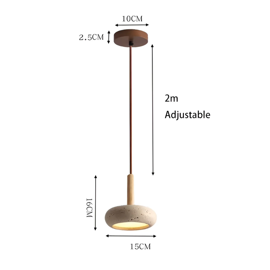 Brehn | LED Retro Japanische Deckenlampe - TranquilHalo