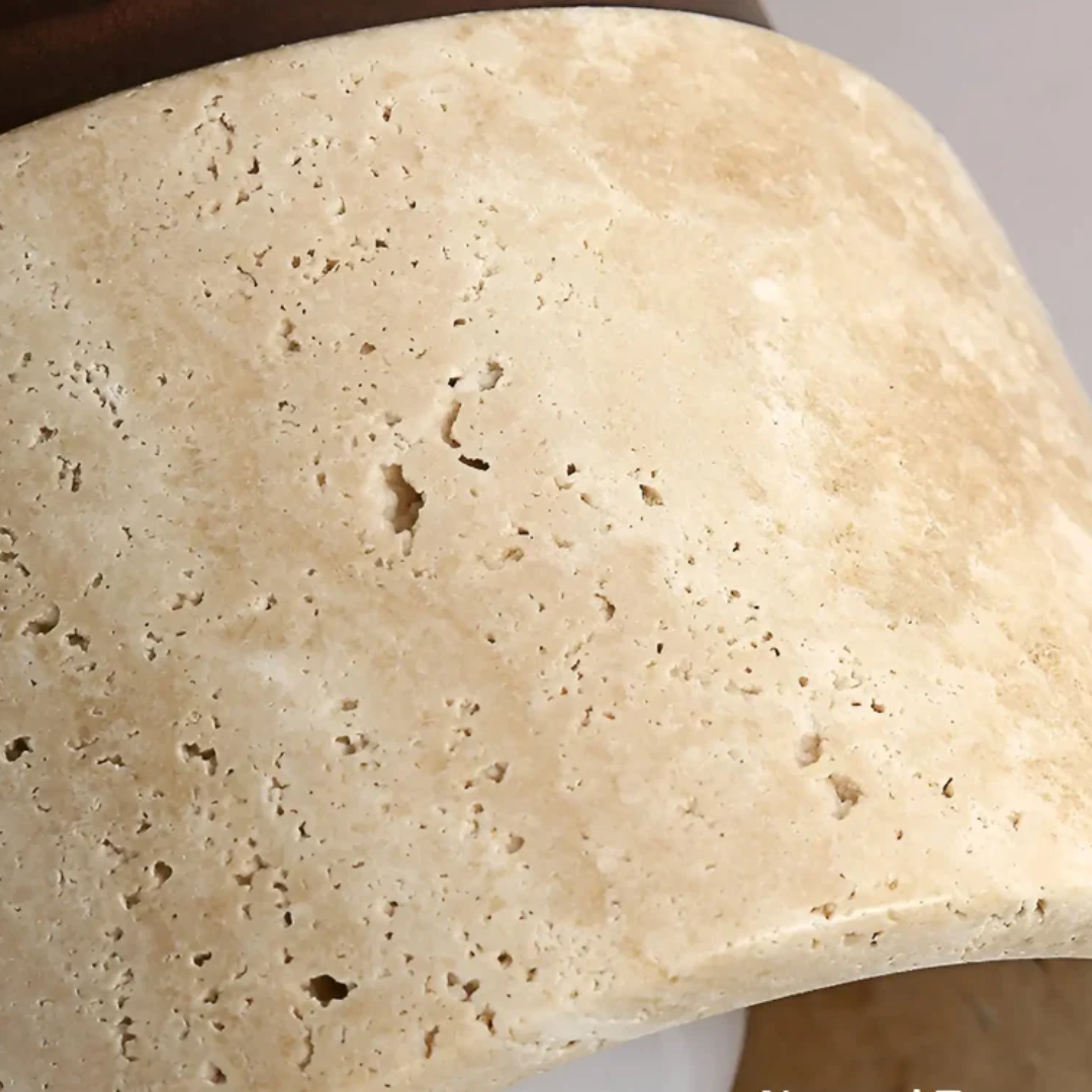 Wabi Sabi Gelbe Marmor Japanische Deckenlampe - TranquilStone | Brehn