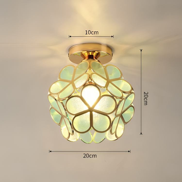 Retro-Stil PVC Deckenlampe – Blumenmuster für einen einzigartigen Look | Brehn