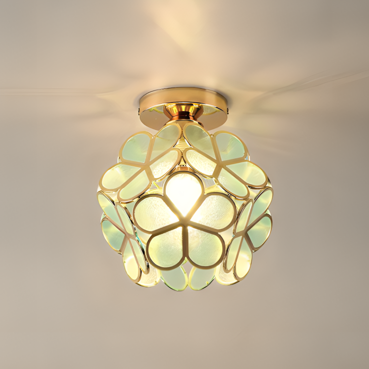 Retro-Stil PVC Deckenlampe – Blumenmuster für einen einzigartigen Look | Brehn