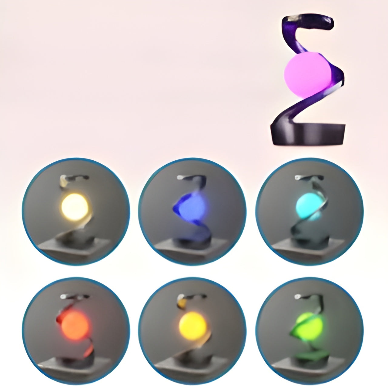 OrbitGlow Lampe - Stilvolles Licht mit kabellosem Laden | Brehn