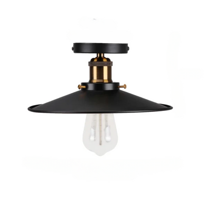 Vintage Deckenleuchte im Industrial Stil, Metall-Lampe für Wohnzimmer oder Schlafzimmer, LED-kompatibel | Brehn