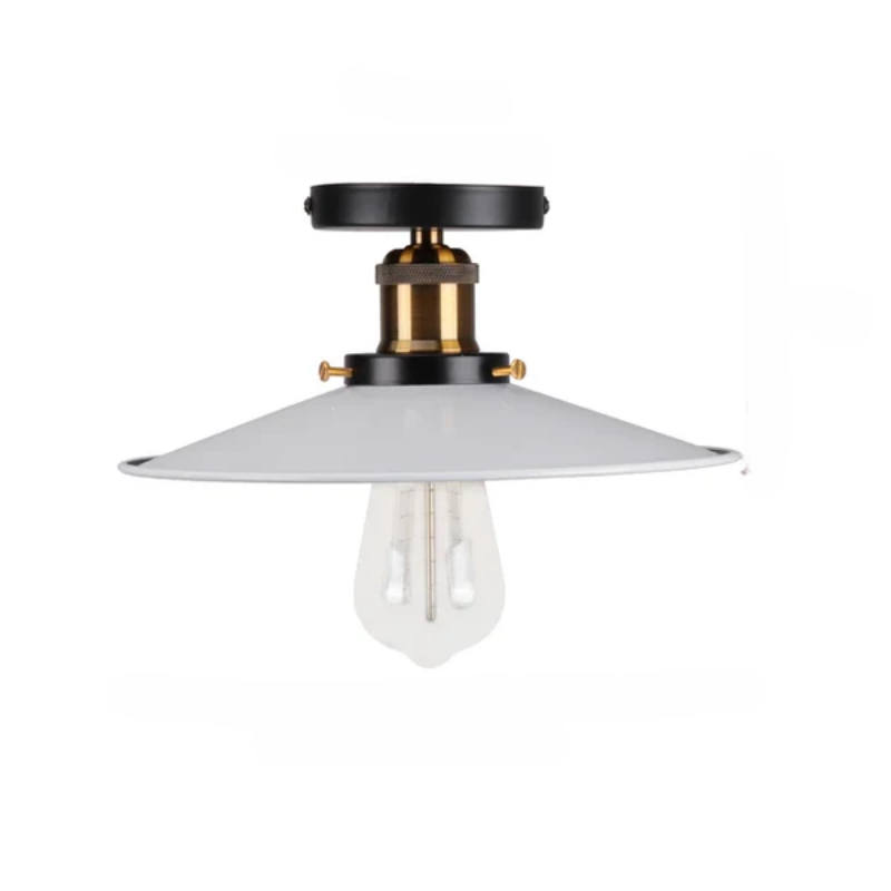Vintage Deckenleuchte im Industrial Stil, Metall-Lampe für Wohnzimmer oder Schlafzimmer, LED-kompatibel | Brehn