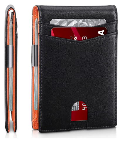 SafeSlim RFID-Geldbörse aus Leder für Herren – Kompakt, dünn und sicher