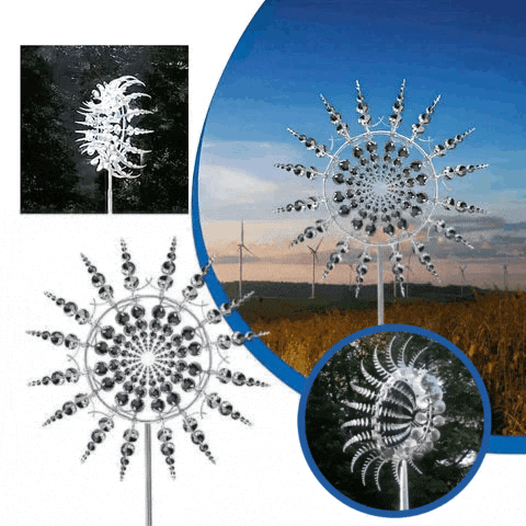 MagicWind kinetischer Windmühle aus Metall | Brehn