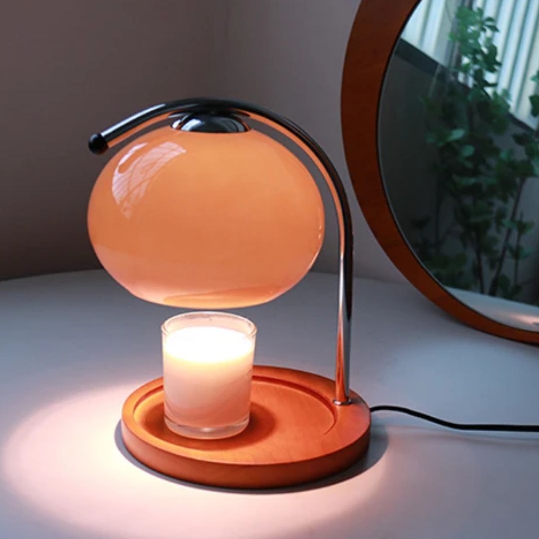 Alyssa Retro Glastischlampe | Brehn