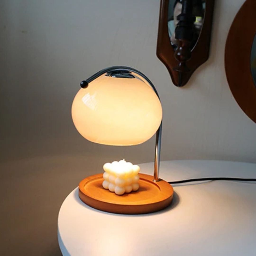 Alyssa Retro Glastischlampe | Brehn