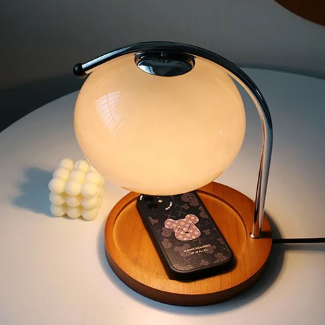 Alyssa Retro Glastischlampe | Brehn
