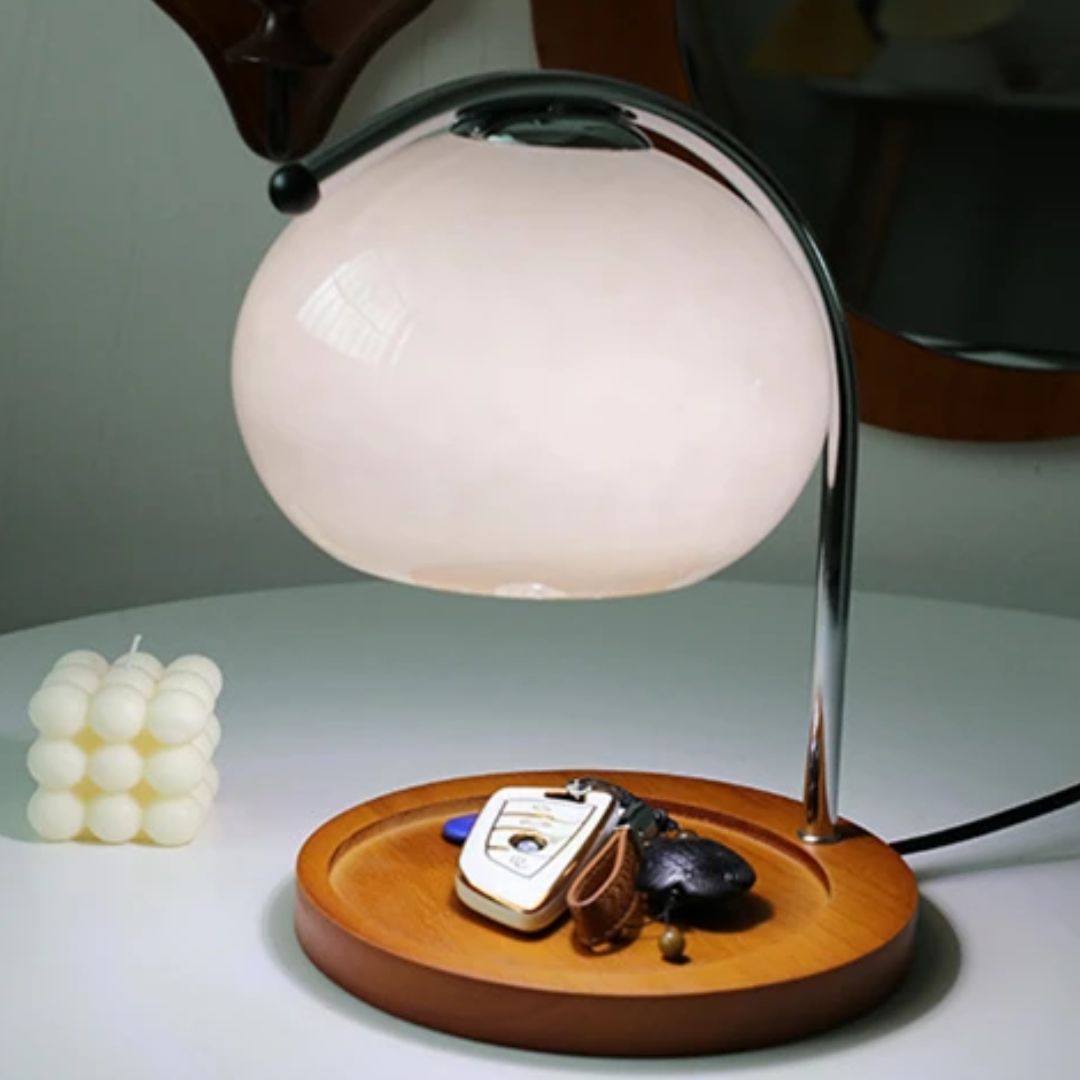 Alyssa Retro Glastischlampe | Brehn