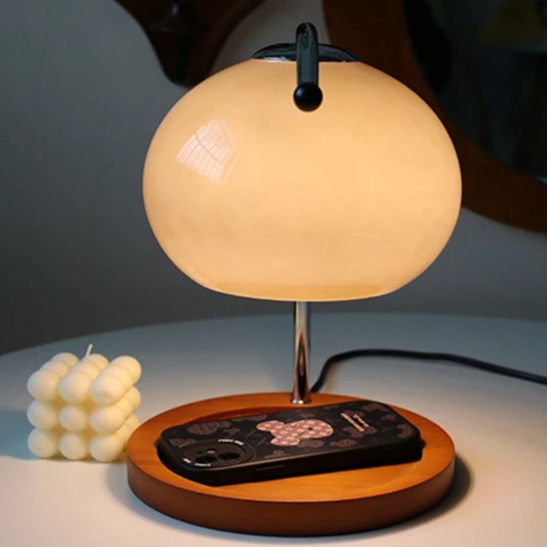Alyssa Retro Glastischlampe | Brehn