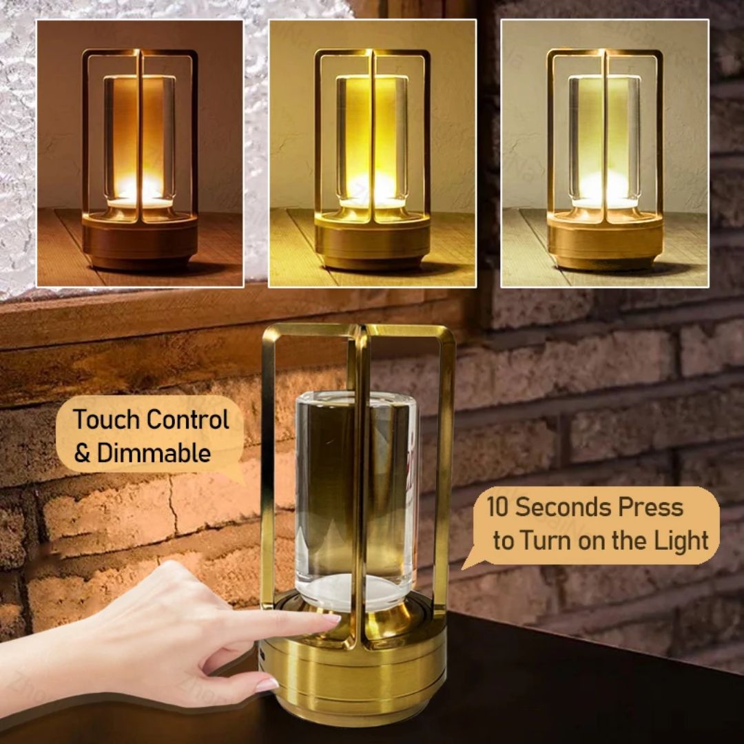 Clary LED Drahtlose Retro Metall Bar Schreibtischlampe | Brehn