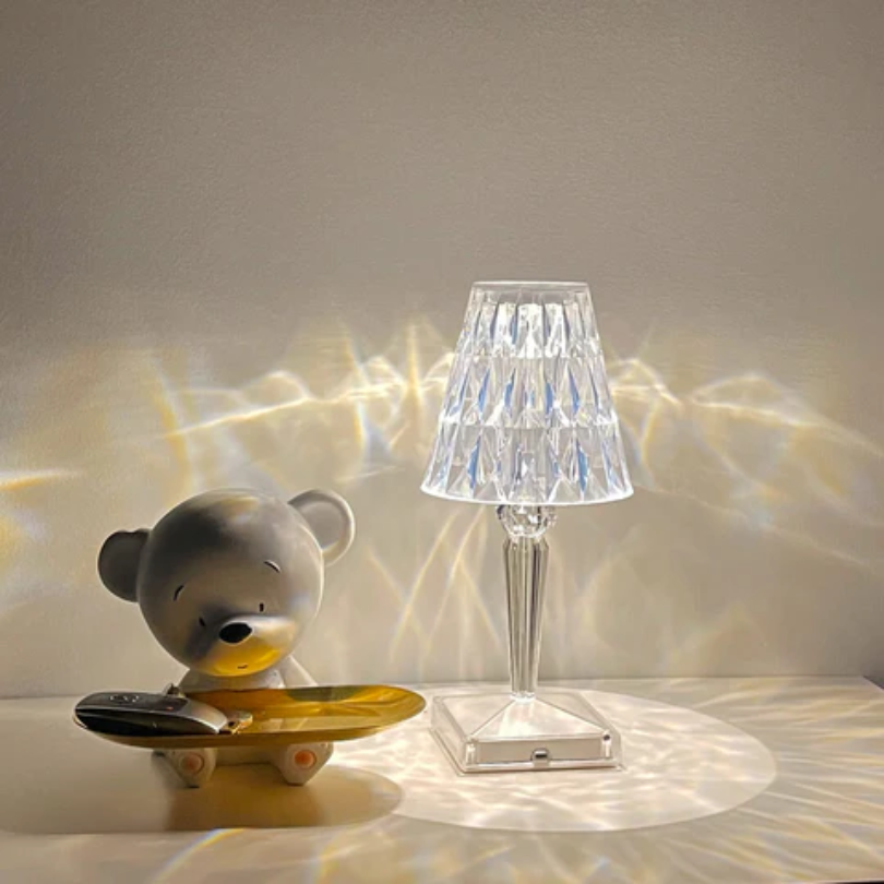 Brehn | Schicke Tischlampe mit Kristall-Design - CrystalLuxe