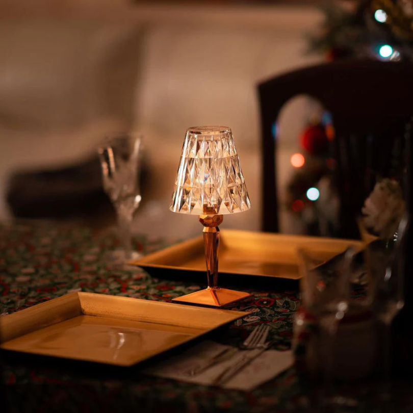 Brehn | Schicke Tischlampe mit Kristall-Design - CrystalLuxe