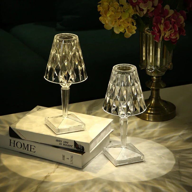 Brehn | Schicke Tischlampe mit Kristall-Design - CrystalLuxe
