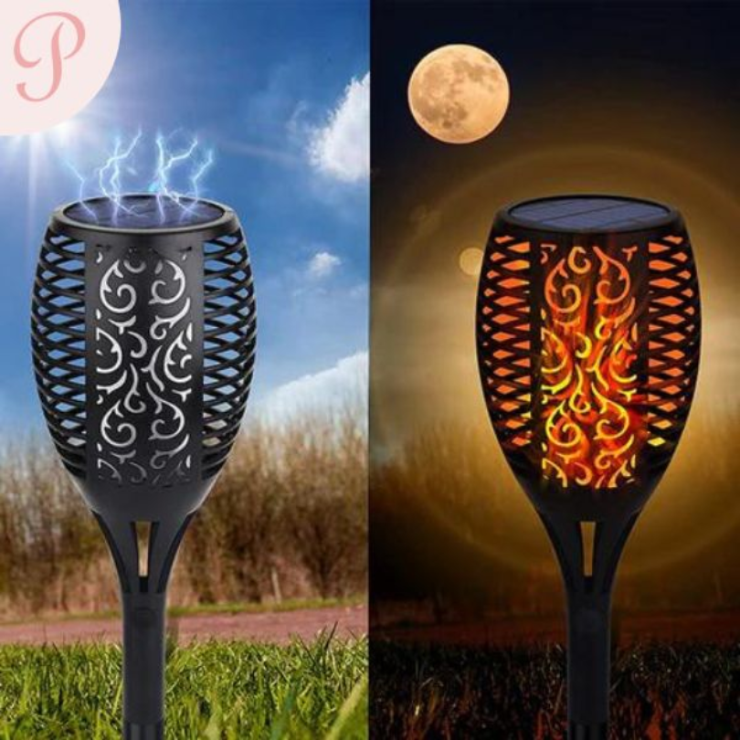 Brehn | Gartenfackeln LED Beleuchtung - SolarFlame