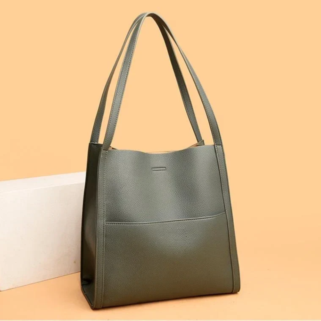 Große Leder-Handtasche mit großzügigem Fassungsvermögen - DailyLux | Brehn