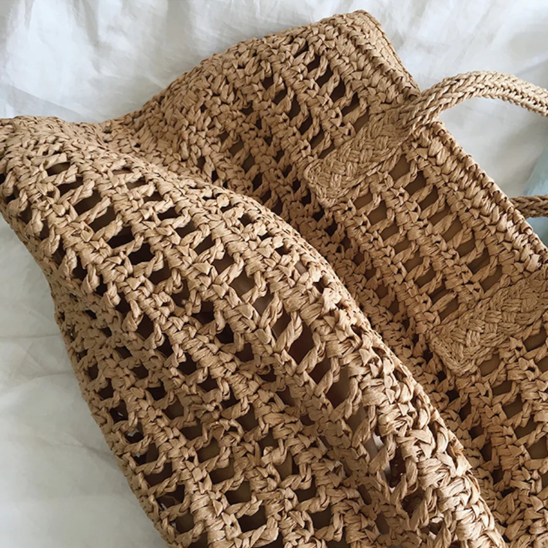 Stylische Gewebte Handtasche für Frauen - BreezeTote | Brehn