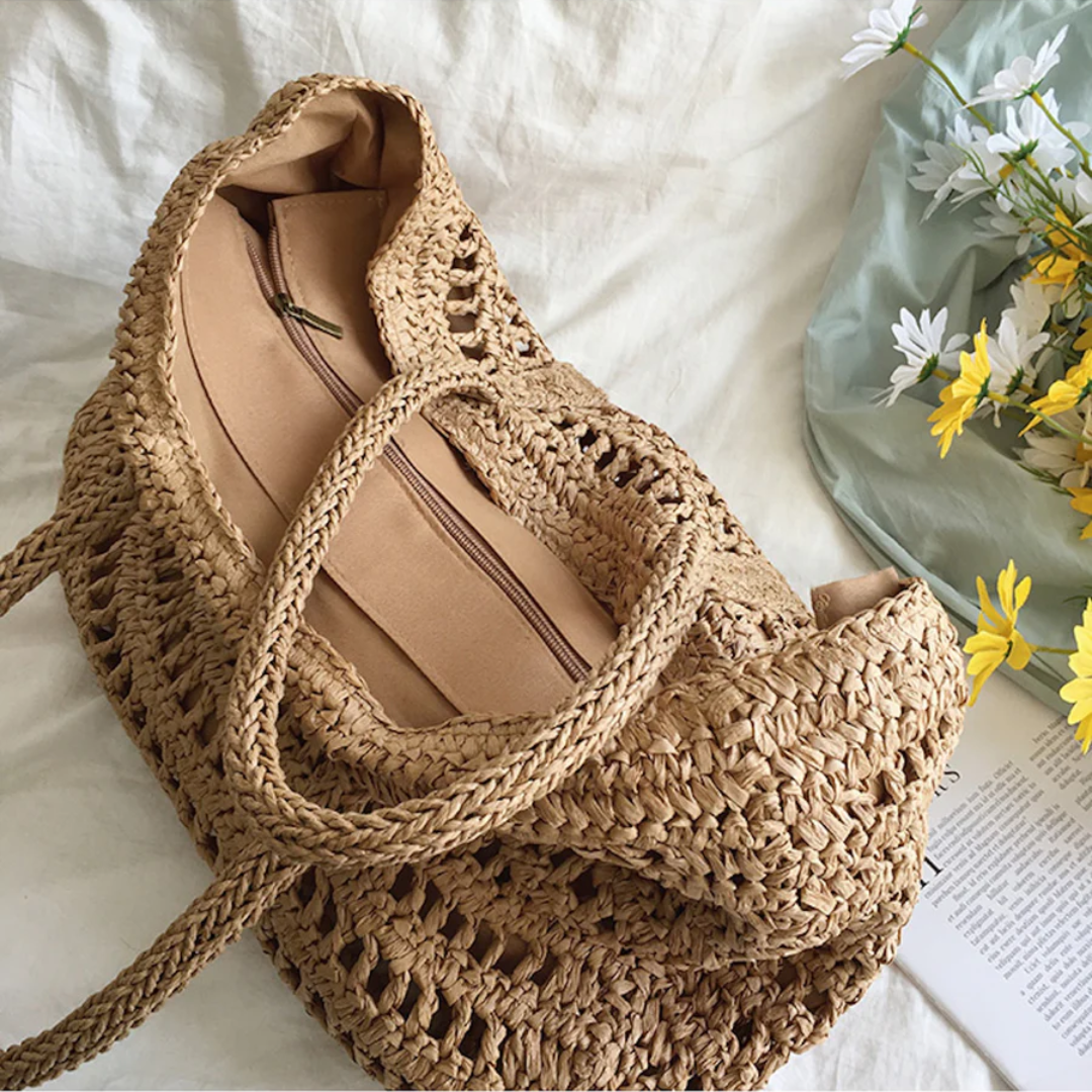Stylische Gewebte Handtasche für Frauen - BreezeTote | Brehn