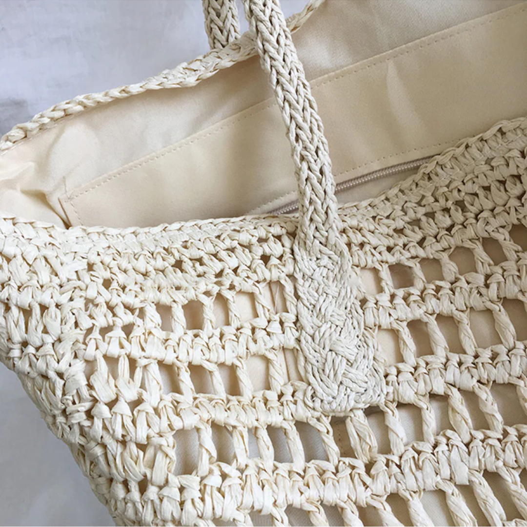 Stylische Gewebte Handtasche für Frauen - BreezeTote | Brehn