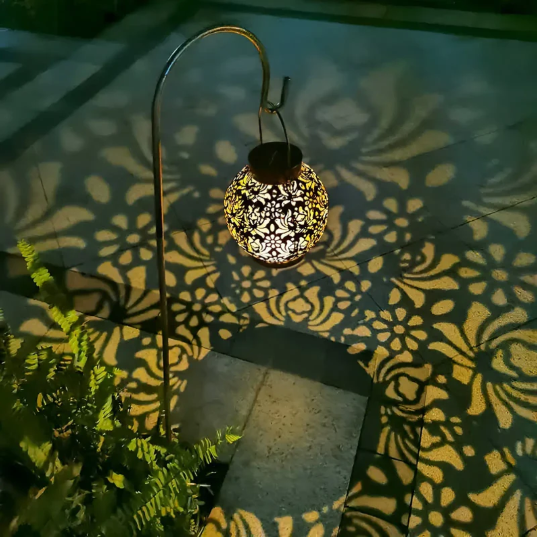 Brehn | Wasserdichte LED Solar Garten Pendelleuchte - RadiantGlow