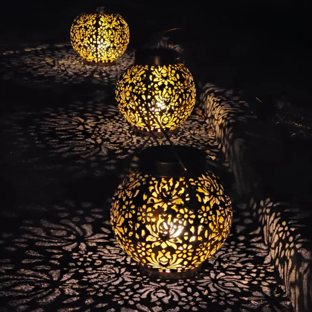 Brehn | Wasserdichte LED Solar Garten Pendelleuchte - RadiantGlow