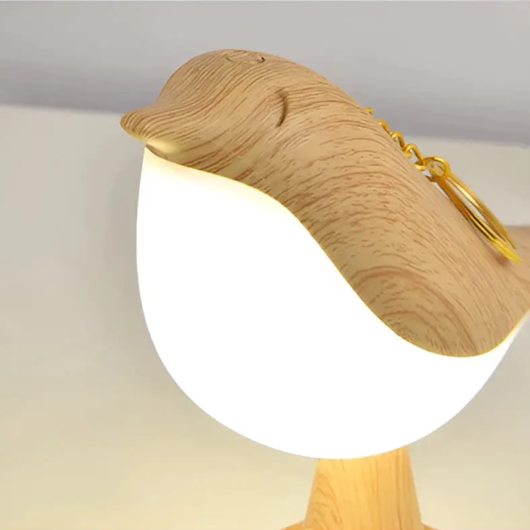 Brehn | Stylische LED-Vogelampe mit Touch-Steuerung und Aromatherapie - FeatherGlow