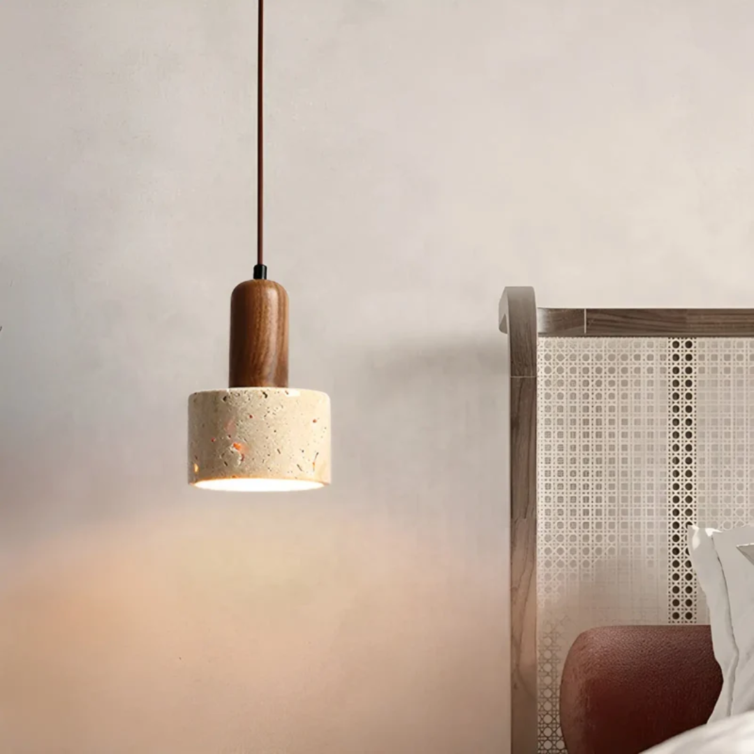 Brehn | Japanisches Design Wabi-Sabi Deckenlampe - TranquilGlow