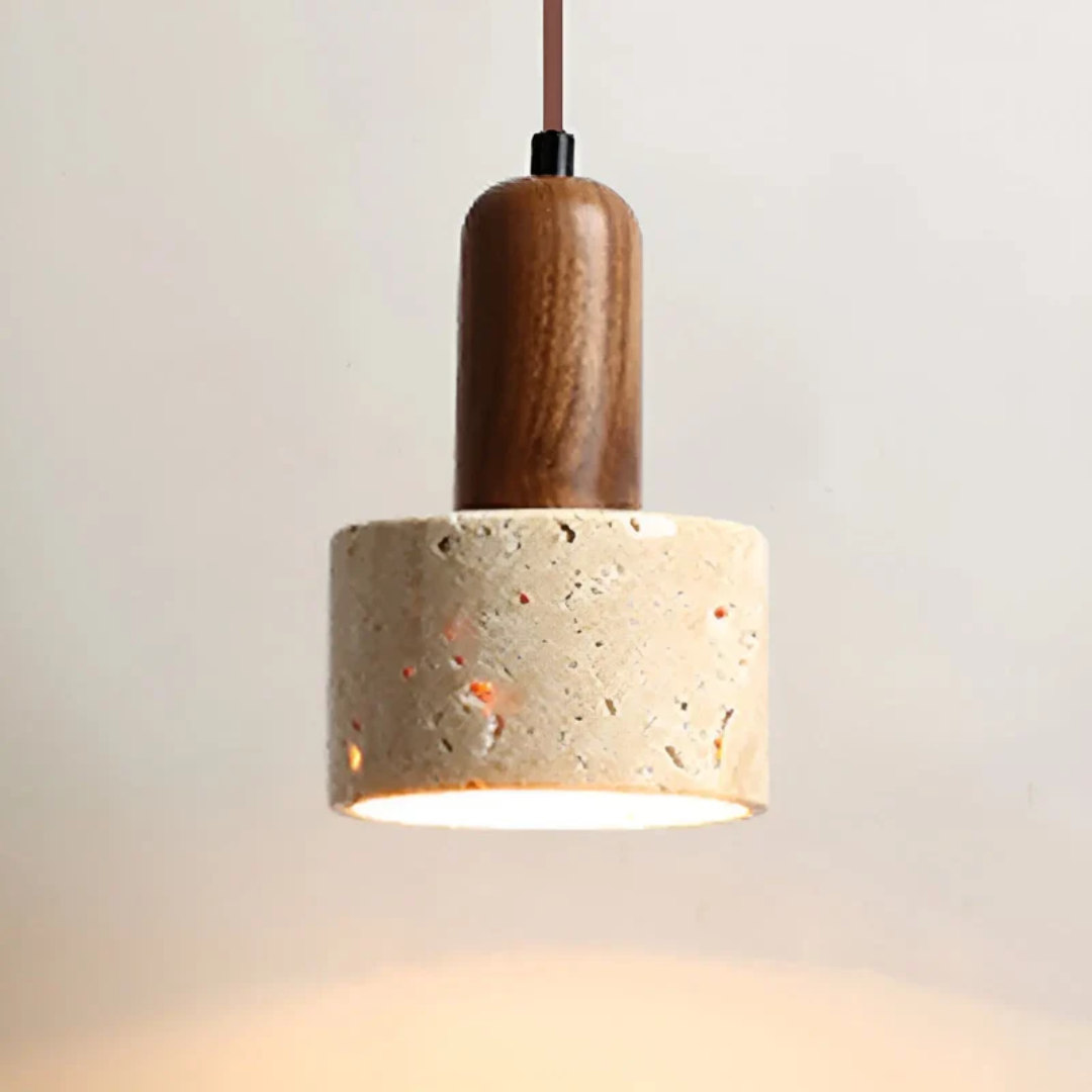 Brehn | Japanisches Design Wabi-Sabi Deckenlampe - TranquilGlow