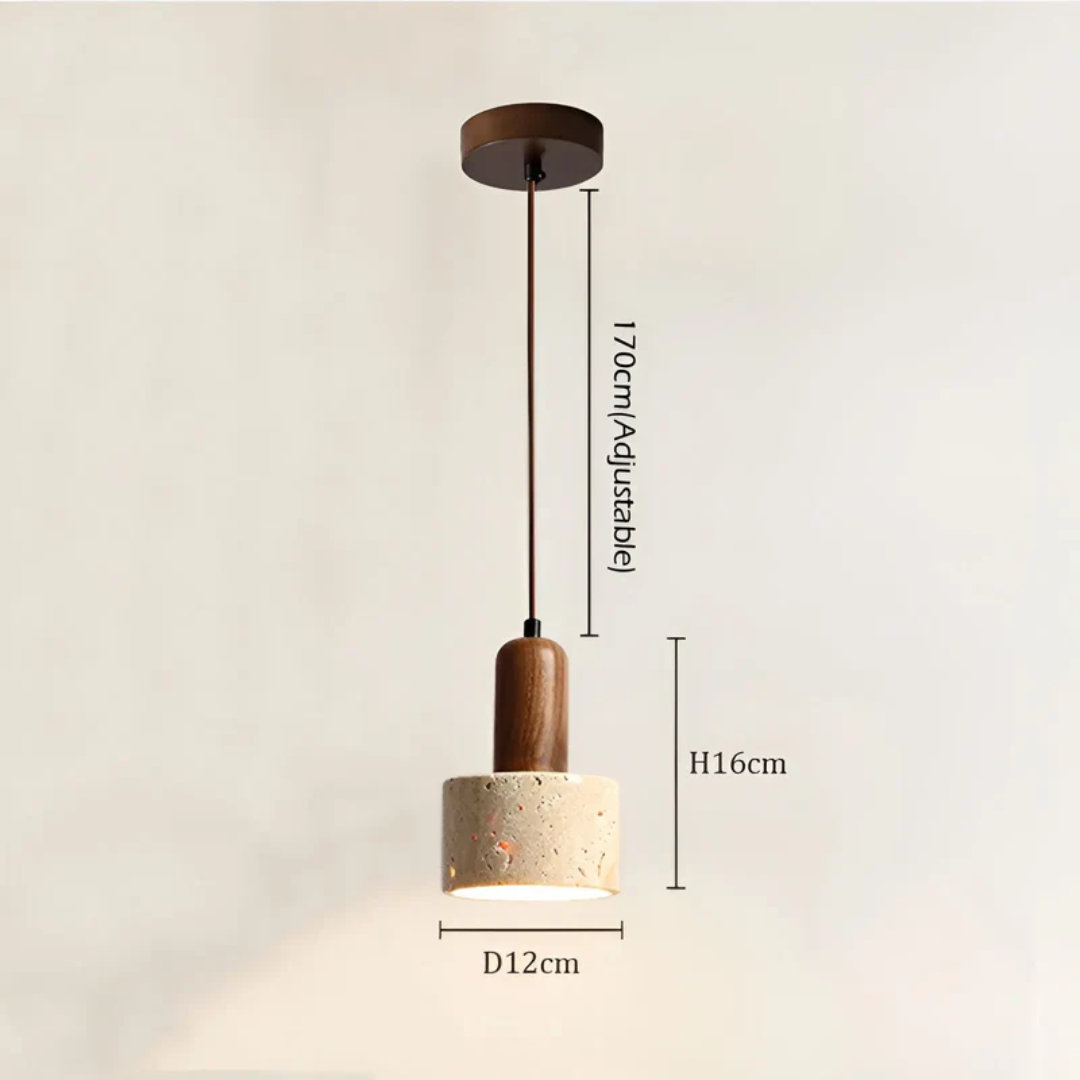 Brehn | Japanisches Design Wabi-Sabi Deckenlampe - TranquilGlow